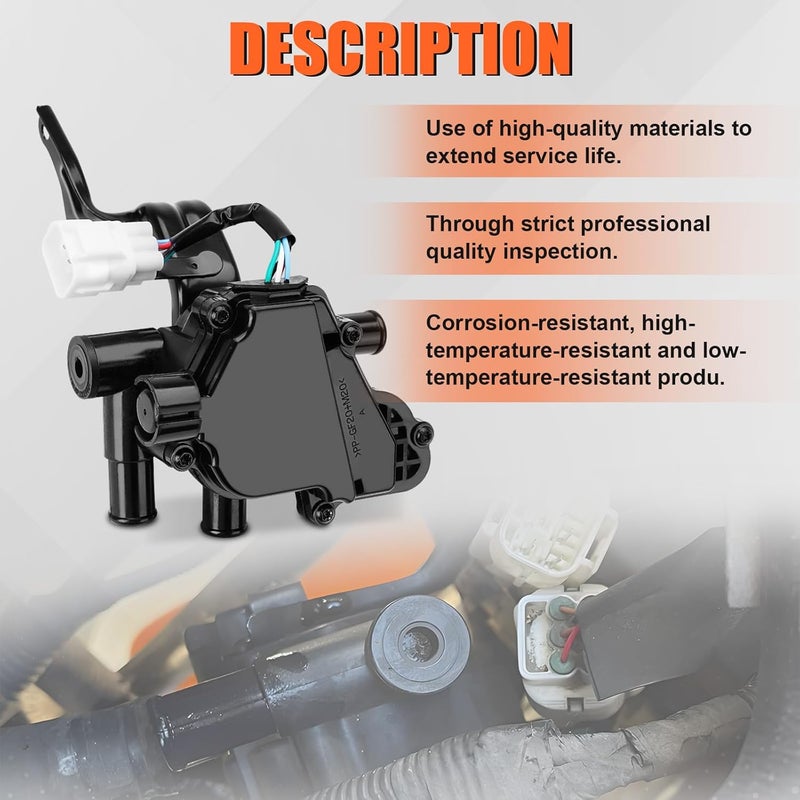 FILTERUP 16670-21010 Coolant Control Valve Assembly Heater Control Water Valve with Bracket Compatible with Toyota Prius 2004-2009 1.5L 4 Cyl Replace# 601-021 1667021010 EHV116 - Image 5